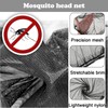 2pcs Mosquito Head Net Mesh Hat, Midge Nets For Head,