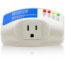 Hisemy Profesional Surge Protector 140J,Enchufe con protección de Voltaje，Protector de sobretensiones con luz indicadora, para televisores domésticos, computadoras, refrigeradores y Otros Equipos.