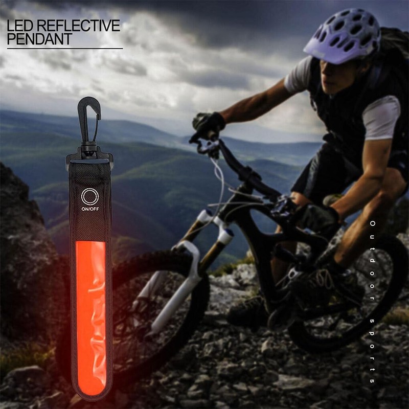 AIXXCUVQ LED Reflective Arm Bands for Running High Visibility Safety