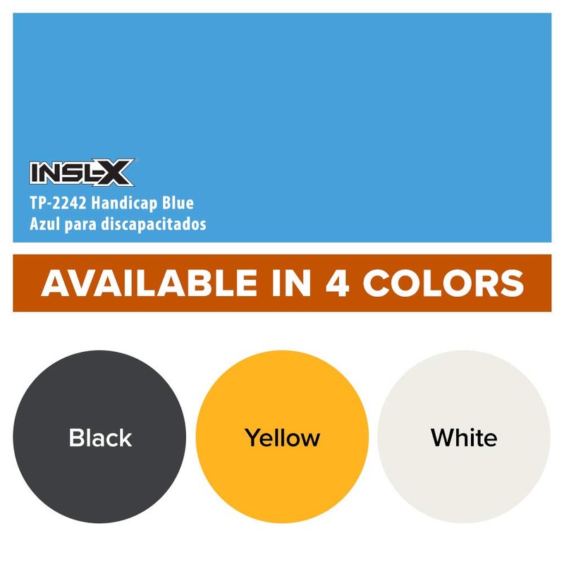 INSL-X INSL-X TP224209A-01 Acrylic Latex Traffic Paint, 1 Gallon, Handicap