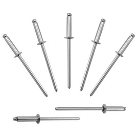 ALLCLEAN 240 Pcs 1/8"x1/2" Stainless Steel Blind Pro Rivets,3.2 x 12mm Pop Rivets,Stainless Steel Grip and Stainless Steel Mandrel
