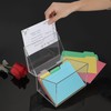 BTSKY Clear Acrylic 4 x 6 inch Index Card Box