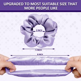 MANODHRUVA Soft Luxury Satin Scrunchies for Women and Girls - Pack of 12 - Silk Pastel Colors - Hair Ties Combo - Anti-Hair Breakage - Hair Scrunchie Set for Girls, Women, Mom, Sister (Random Color)