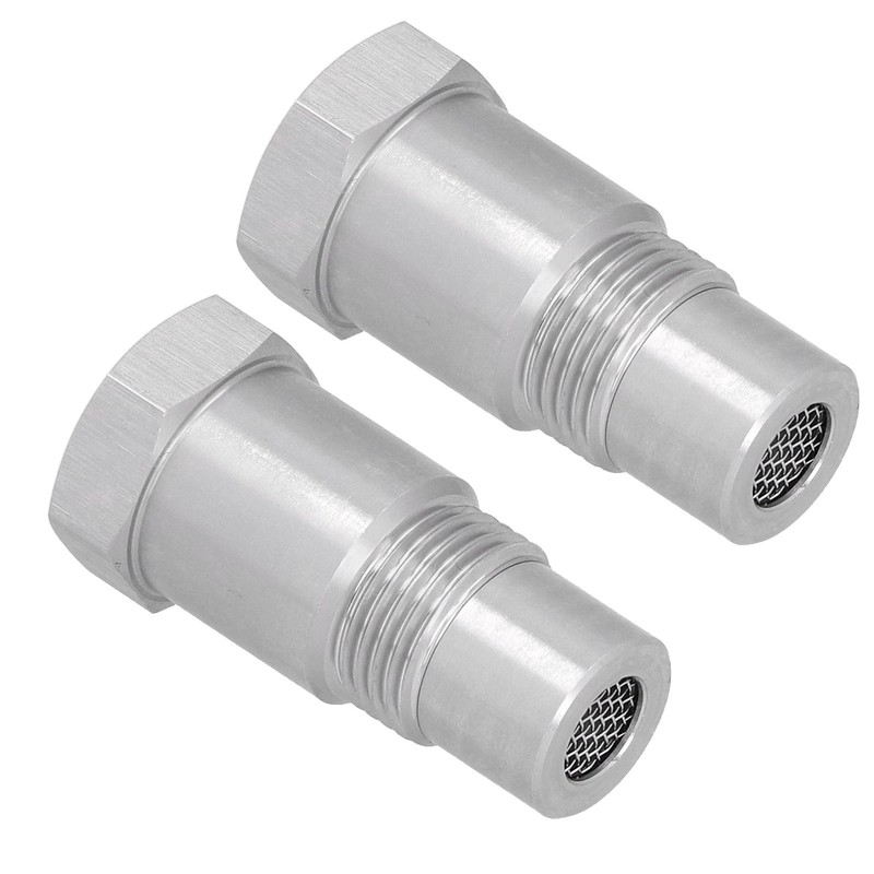 2Pcs Oxygen Sensor Adapter Welding Plug Engine Auxiliary with Filter