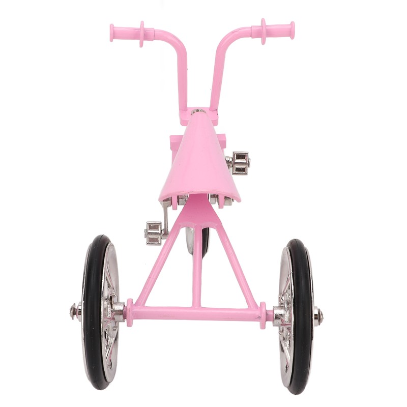 Pink Look Toy Tricycle Model Simulated Design Tricycle Ornament Wear