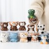 Cute Cartoon Animal Shaped Succulent Cactus Plant Pots-Plants Not Included