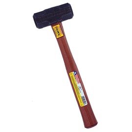 COUNCIL TOOL Engineer Hammer - 4 lb Short Handle Sledge with 15" Wooden Handle & Forged Steel Head - PR40