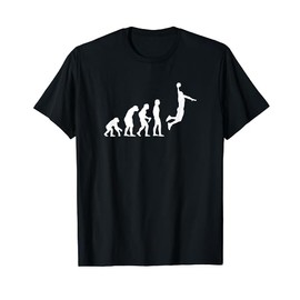 Basketball Evolution T-Shirt Dunking, black