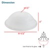 Aspen Creative 25002-65-1 Replacement Alabaster Glass shade for Flush Mount