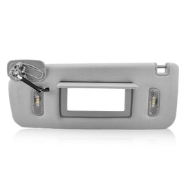 Quealzara Left Driver Side Sun Visor with LED Lights Compatible with 2015-2019 Escalade/ESV, 2014-2019 Silverado Sierra/Denali 1500 2500 3500, Suburban Tahoe Yukon/XL Replaces 22870346 23198866