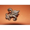 Pack of 10 Cast Iron Fleur De Lis Knobs Cabinet