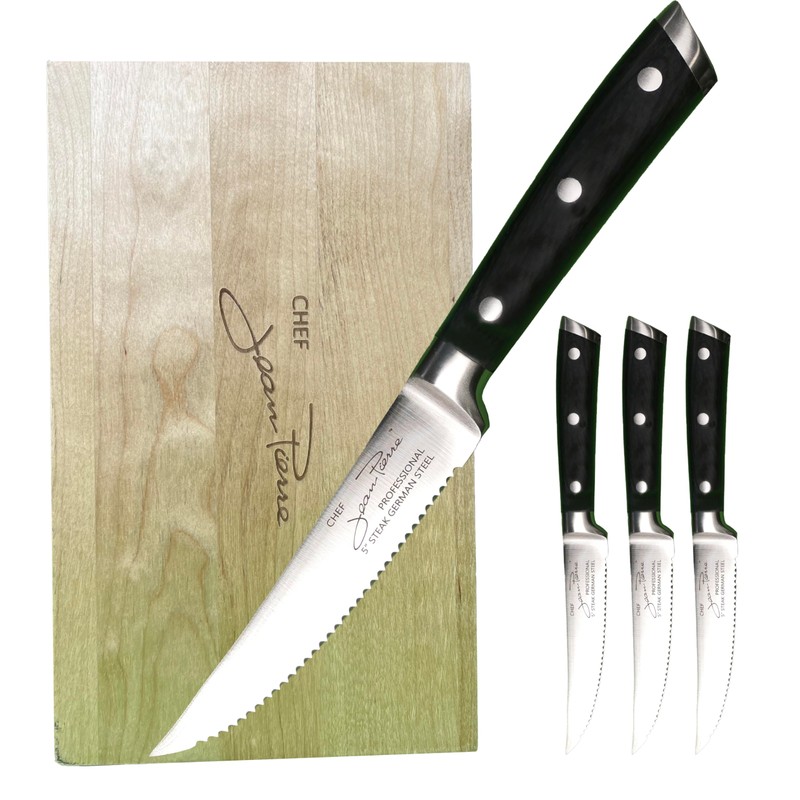 Chef Jean-Pierre's Set of 4 Serrated Steak Knives