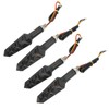 4Pcs Motorcycle LED Turn Signals Daytime Running Lights Blinker Front