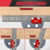 Upgrade Stainless Steel Angle Protractor– Precision 0°-180°Angle Finder for Marking