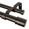Double Curtain Rod 140 to 195 Inch, HOTOZON 1 Inch
