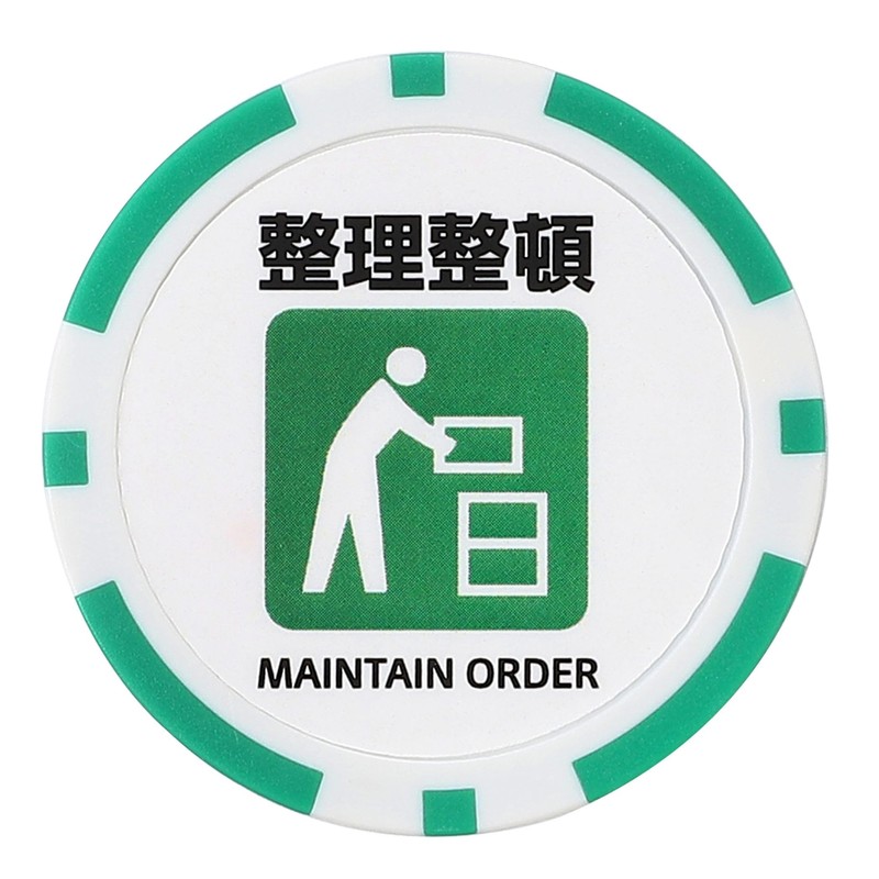 Golf Marker Funny Safety First Organization Casino Chip Style 40mm