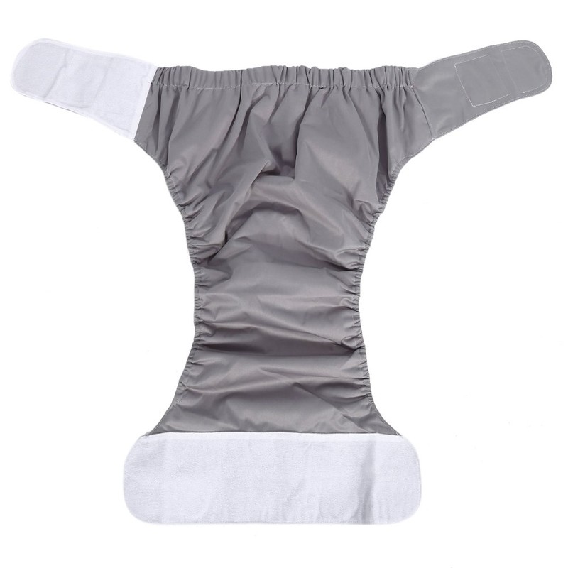 Cloth Nappies Adult - Washable Incontinence Nappy, Grey