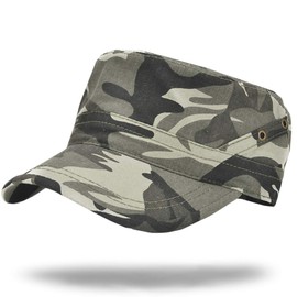 WHITE FANG CA111 Men's Military Cap, Hat, Work Cap, Camouflage, Casual, Outdoor,