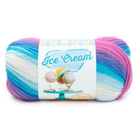 Lion Brand Yarn (1 madeja) - Hilo de helado para bebé, Moon Mist, 1182 pies (paquete de 1)