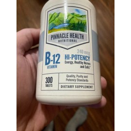 Vitamins Pinnacle Health B-12 Hi-Potency  300 Tablets