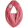 Pippi Babywear Girls' Triangular Bib with Motif, Raspberry Dots Pink
