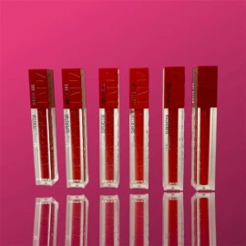 24pz Labial Liquido Matte Tonos Rojizos Elegantes Matte                                                                                               