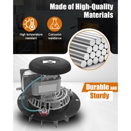 80602 Combustion Exhaust Blower Assembly Fit for Vogelzang VG5790 5790 VG5770 5770 Pellet Stoves, Blower Fan Motor Fit for Ashley US Stove 5660 AP5660L AP5710 5660 5501S 5660E 5560, without Housing
