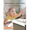 QYV Baby Proof Edge Corner Protector, 16.4FT 0.47''Th L-Shape Furniture