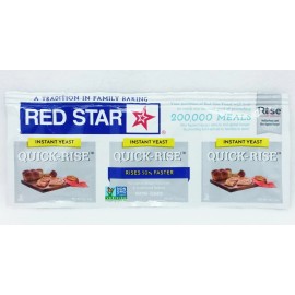 Red Star 3 STRIPS Red Star QUICK-RISE Instant Yeast Bread Machine RISE FAST (3 packets)