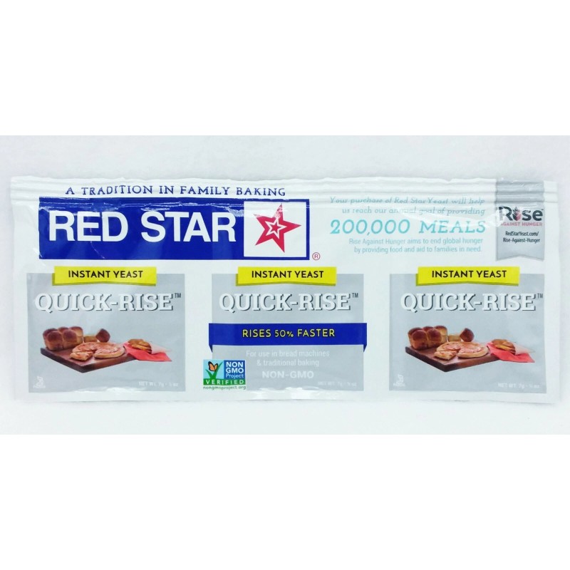 Red Star 3 STRIPS Red Star QUICK-RISE Instant Yeast Bread