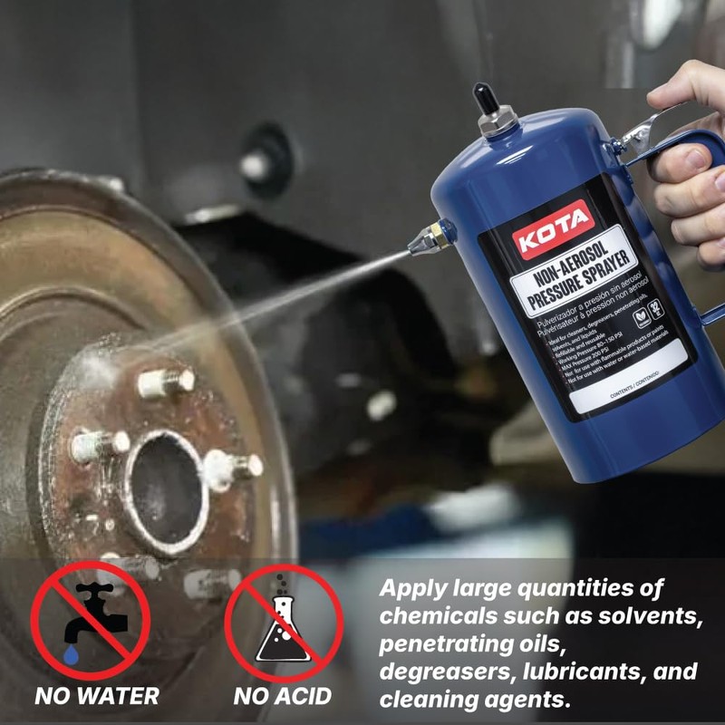 LAUCO Non Aerosol Pressure Sprayer - Refillable Pressurized Sprayer Bottle