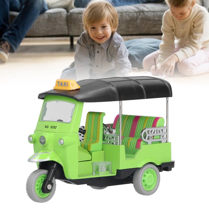 Pull Back Thai Tricycle Simulation Alloy Tuk Tuk Car Model