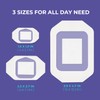 Transparent Bandages, Waterproof Island Dressing, 3 Sizes, 25 Pack