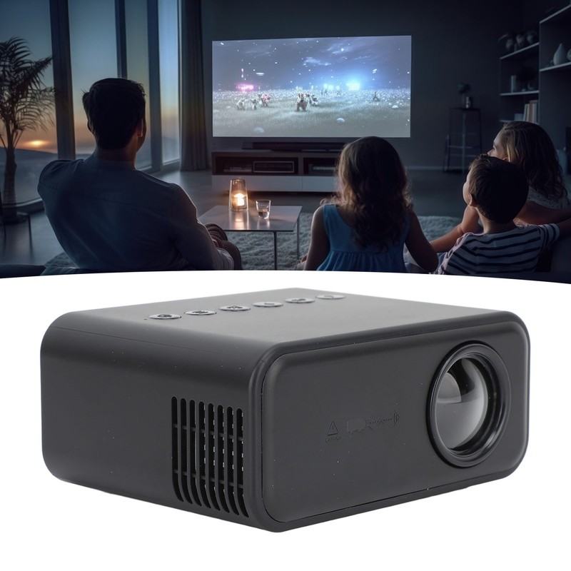 Mini Projector Multifunction HD 1080P WiFi Wireless Wired Screen Projection
