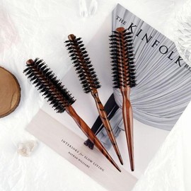 XB35HN50 pure pig bristle natural wood roll forking hairbrush baby small 3 middleFREE / XB35HN50순돈모 자연목 롤포킹 헤어브러쉬 baby small 3 middleFREE