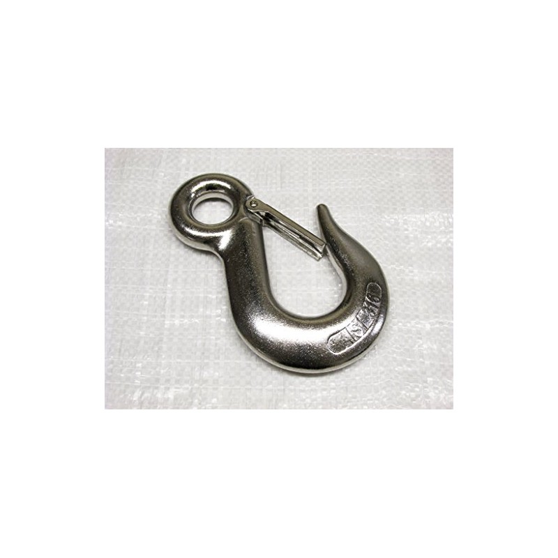6MM Stainless Steel Eye Type Sling Hook with Safety Catch