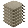 Wellsin Chair Cushions for Dining Chairs 6 Pack - Kitchen