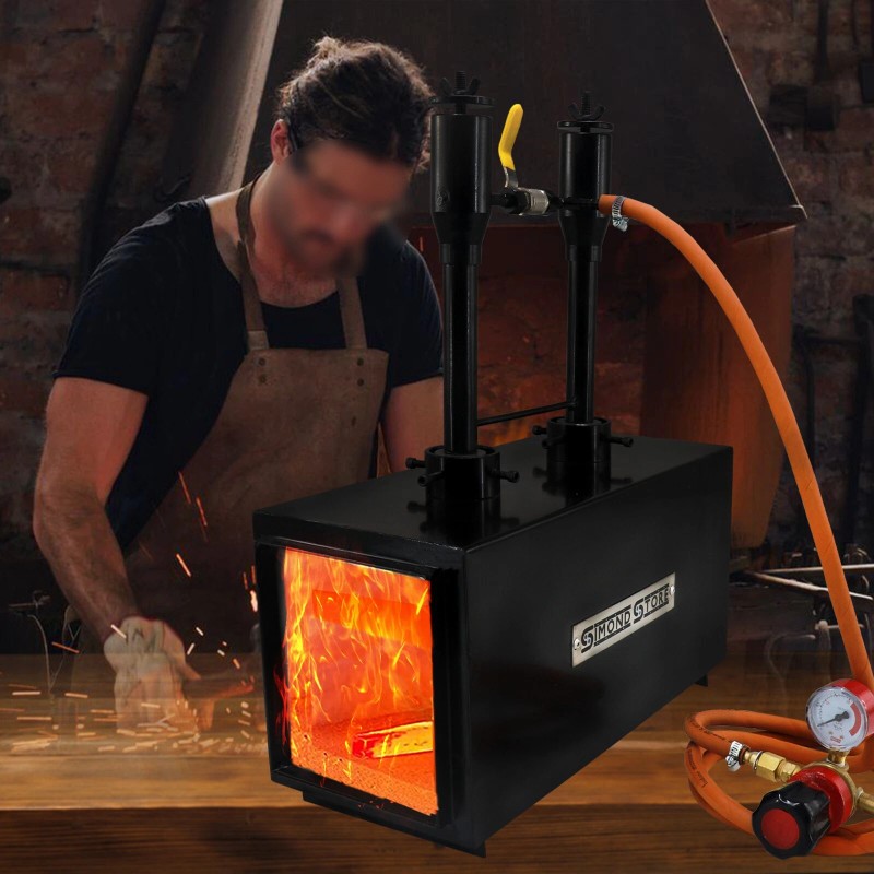 Simond Store Propane Forge Double Burner Kit - Steel Propane