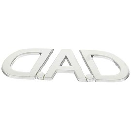 Garson DAD Logo Emblem Silver [M Size] HA572-01 D.A.D