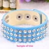 100 Sets Cz Colorful Crystal Rapid Rivets Silver Color Spots