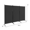 Costway 3-Panel Room Divider Folding Privacy Partition Screen Office Room