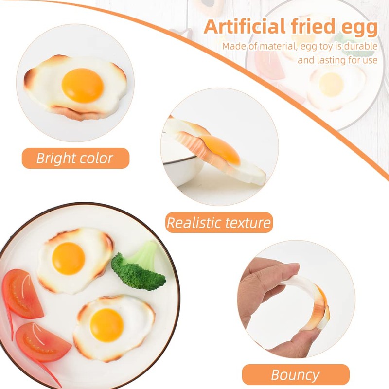 HUIANER Fake Fried Egg Simulation Artificial Food Play Food Model