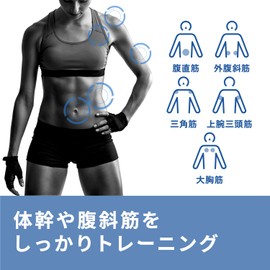 Elecom HCF-AR1BU Abdominal Roller with Mat, Hard, Quiet, Eclear Sports, Blue