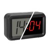 TFA Dostmann Digitaler Wecker, 60.2038.01, Wechsel zwischen LCD-LED Hybrid, batteriebetrieben,