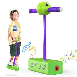 faentwc Pogo Stick for Children - Gift & Outdoor Games Toy (Dinosaur Green)