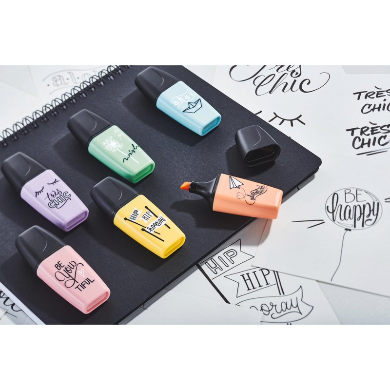 Highlighter - STABILO BOSS MINI Pastellove - Wallet of 3