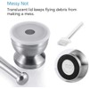 Tera 18/8 Stainless Steel Mortar and Pestle with Brush,Pill Crusher,Spice