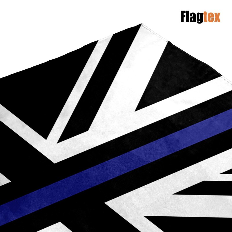 Flagtex Union Jack Thin Blue Line Flag 5ft x 3ft