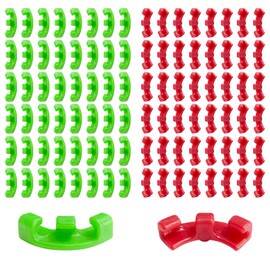 INNAL Pack of 120 Plant Benders Plant Trainer 90 Degree Low Stress Training Clips Plant Training Bending Clips for Bending Plant Stems and Changing the Growth Direction (Red + Green)