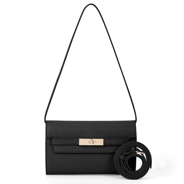 HiTotes Small Clutch Purse Crossbody Bag for Women Vegan Leather